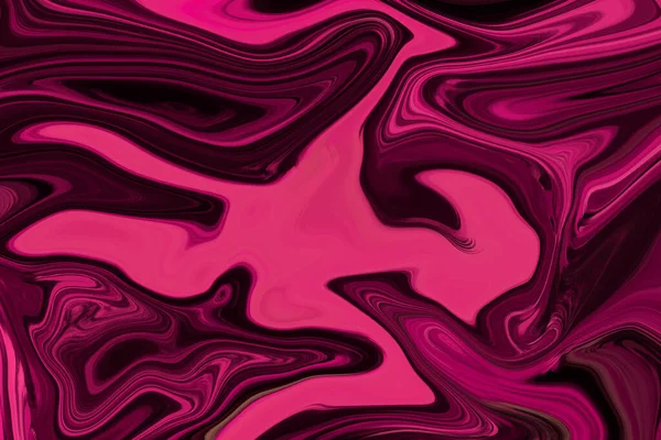 Roze Marmeren Inkt Textuur Acryl Geschilderde Golven Textuur Achtergrond — Stockfoto