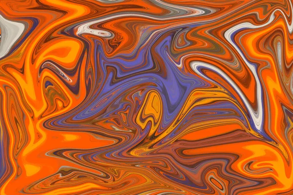 Achtergrond Van Oranje Vloeibare Textuur — Stockfoto