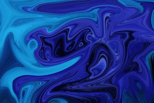 Illustration Fond Texture Liquide Bleue — Photo
