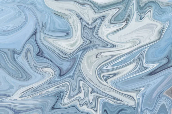 Abstrakte Kunst Himmel Blau Fluid Painting Muster Hintergrund Illustration — Stockfoto