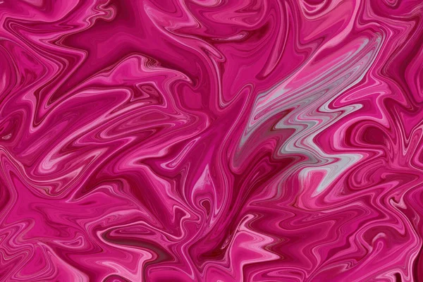 Abstract Art Pink Fluid Painting Pattern Background Illustration — Stock Photo, Image