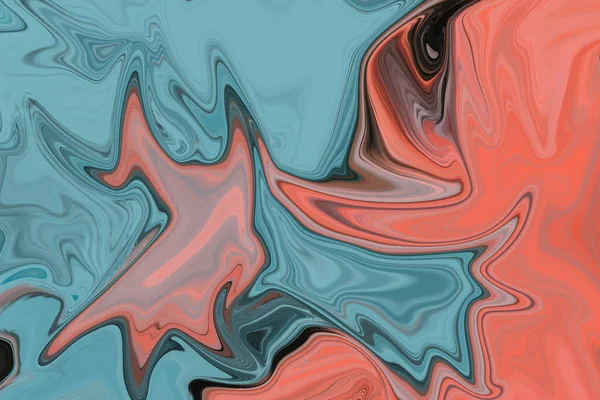 スカイブルーピンクの流体テクスチャの背景イラスト — ストック写真