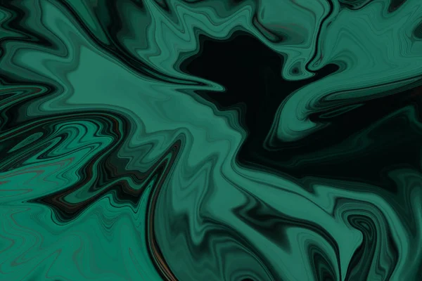 Verde Escuro Colorfull Fluido Textura Fundo Ilustração — Fotografia de Stock