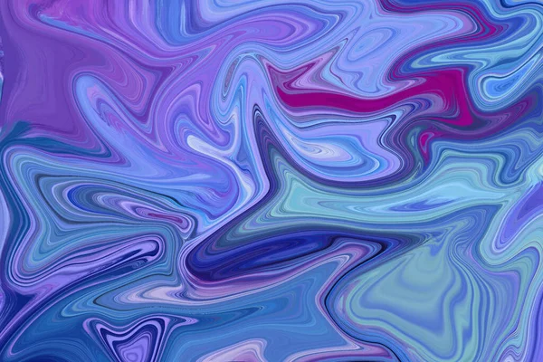 Blauw Roze Vloeistof Textuur Achtergrond Illustratie — Stockfoto