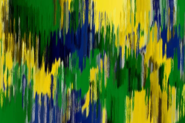 Hintergrund Pinsel Abstrakte Brasilianische Farbe Flagge — Stockfoto