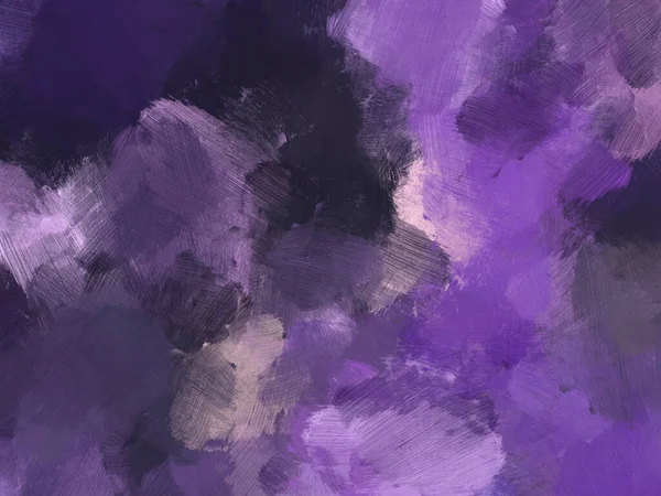 Цветная Масляная Кисть Абстрактный Фон Фиолетовый — стоковое фото