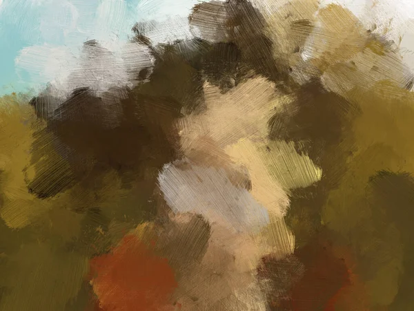 色彩斑斓的油画画笔抽象背景 — 图库照片