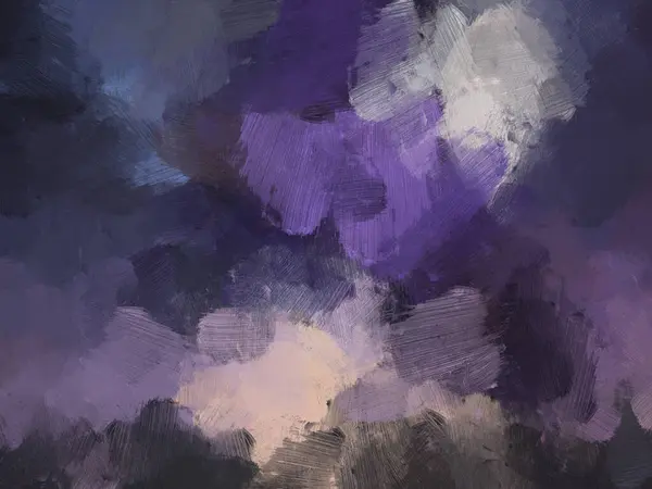 Красочные Кисти Маслом Абстрактный Фон Синий — стоковое фото