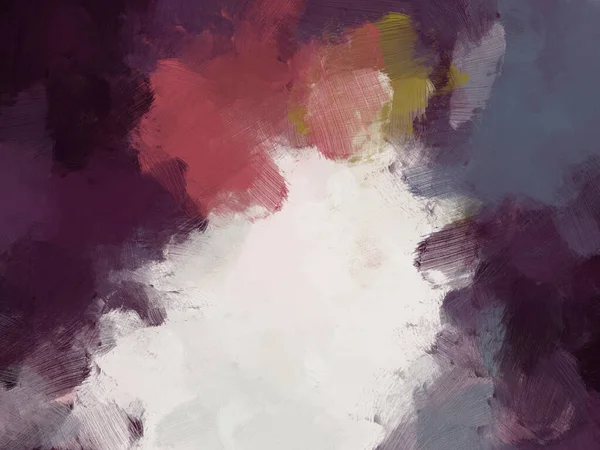 彩色油画画笔抽象背景紫色 — 图库照片