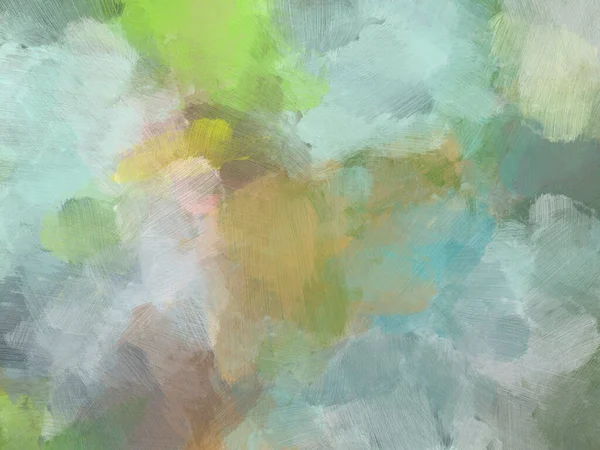 Abstrakte Hintergrund Pinsel Ölgemälde Leinwand Grün — Stockfoto