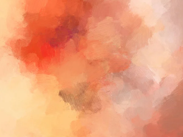 Abstrakt Bakgrund Borste Olja Målning Duk Pastell Röd — Stockfoto
