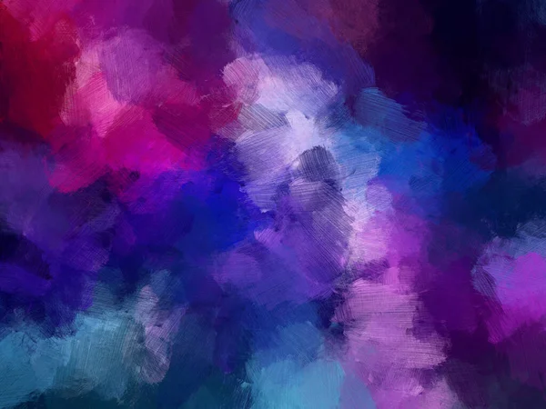 Colorful Oil Paint Brush Abstract Background — 스톡 사진