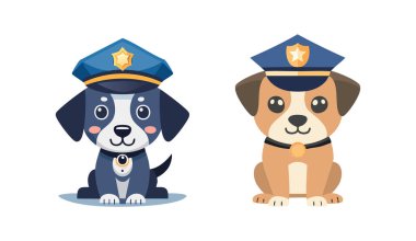 A Police Dog Puppy clipart