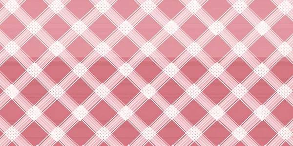 Rosa Pastello Rosa Bianco Senza Cuciture Diagonale Quadri Tessuto Modello — Foto Stock