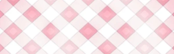 Пастельная Роза Розовый Белый Бесшовные Диагонали Проверить Текстильную Ткань Узор — стоковое фото