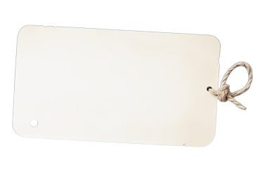 Beyaz zemin üzerinde kırpma yolu olan beyaz bir kart.