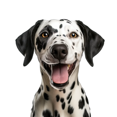 Stüdyoda izole edilmiş şirin bir köpeğin portresi.