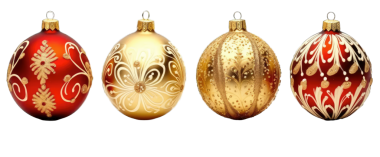 Noel topları kümesi. Vektör çizim.