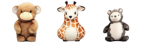 Bir karikatür bebek zürafası.