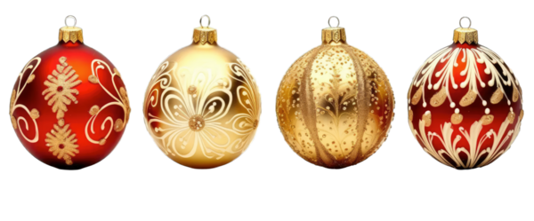 Noel topları kümesi. Vektör çizim.