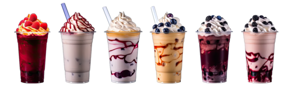 Bardakta renkli kokteyller..