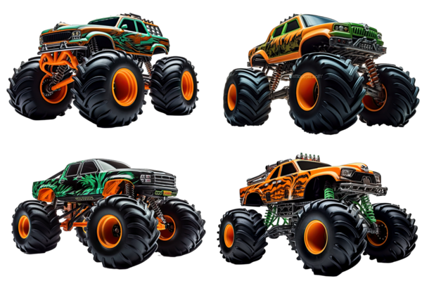 kamyon, büyük araba, vektör illüstrasyonu