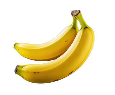 Beyaz arkaplanda muz