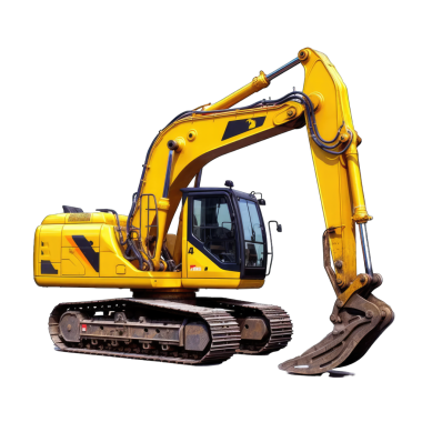 Kesme yolu ile beyaz üzerine izole kazıcı