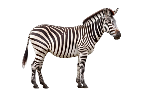 Beyaz arkaplanda 3 boyutlu zebra görüntüleme