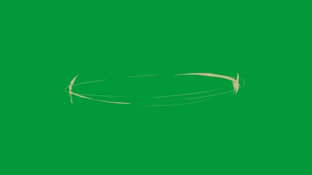 Duizelingwekkende Vliegende Sterren Draaiend Animatiesjabloon Groen Scherm Achtergrond — Stockvideo