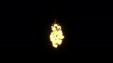 4k yangın animasyonu, döngü etkisi, VFX kaynakları