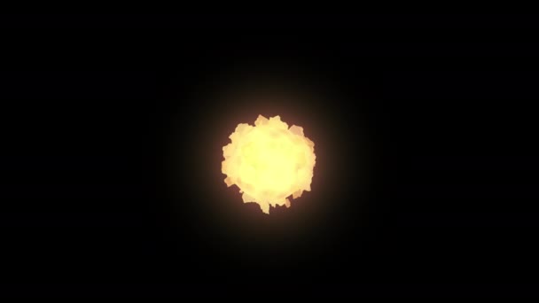 Спалювання Енергії Вогню Циклічний Ефект Накладання Vfx Анімація Зеленим Екраном — стокове відео