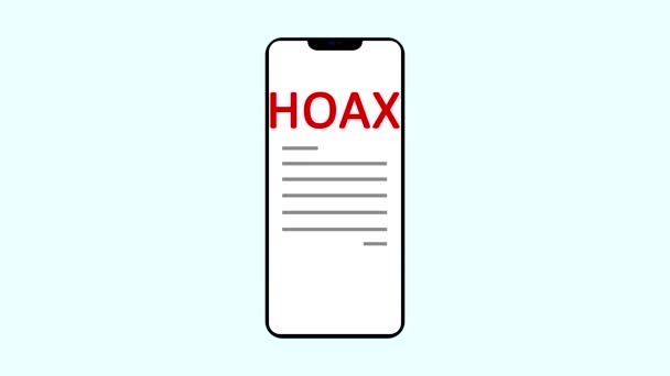 Scrolling News Feed Social Media Posts Smartphone Spread Hoaxes Misinformation — Stock Video