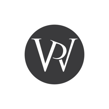 ilk harf v v logo tasarım vektörü
