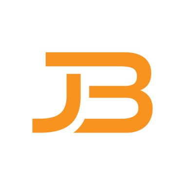 İlk harf jb logo şablonu