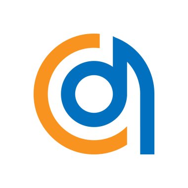 soyut yaratıcı çözüm harfi cd logo simgesi tasarımı