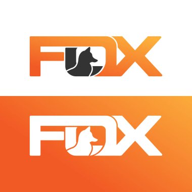 Fox harfi logo tasarımı