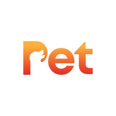 köpek evcil hayvan logo vektör simgesi