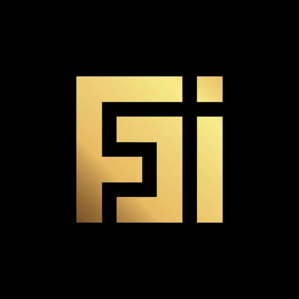 FJI harf logo simgesi tasarımı