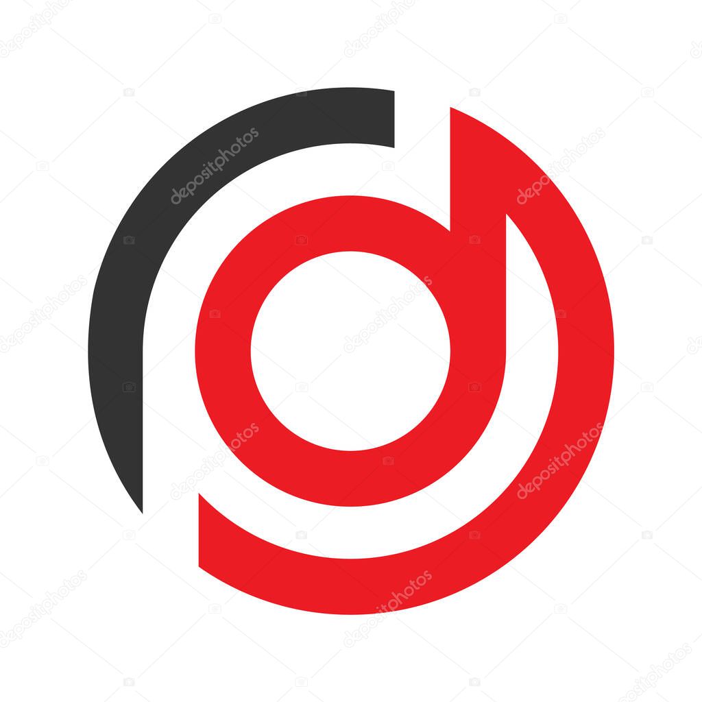 Letter RD logo vector design