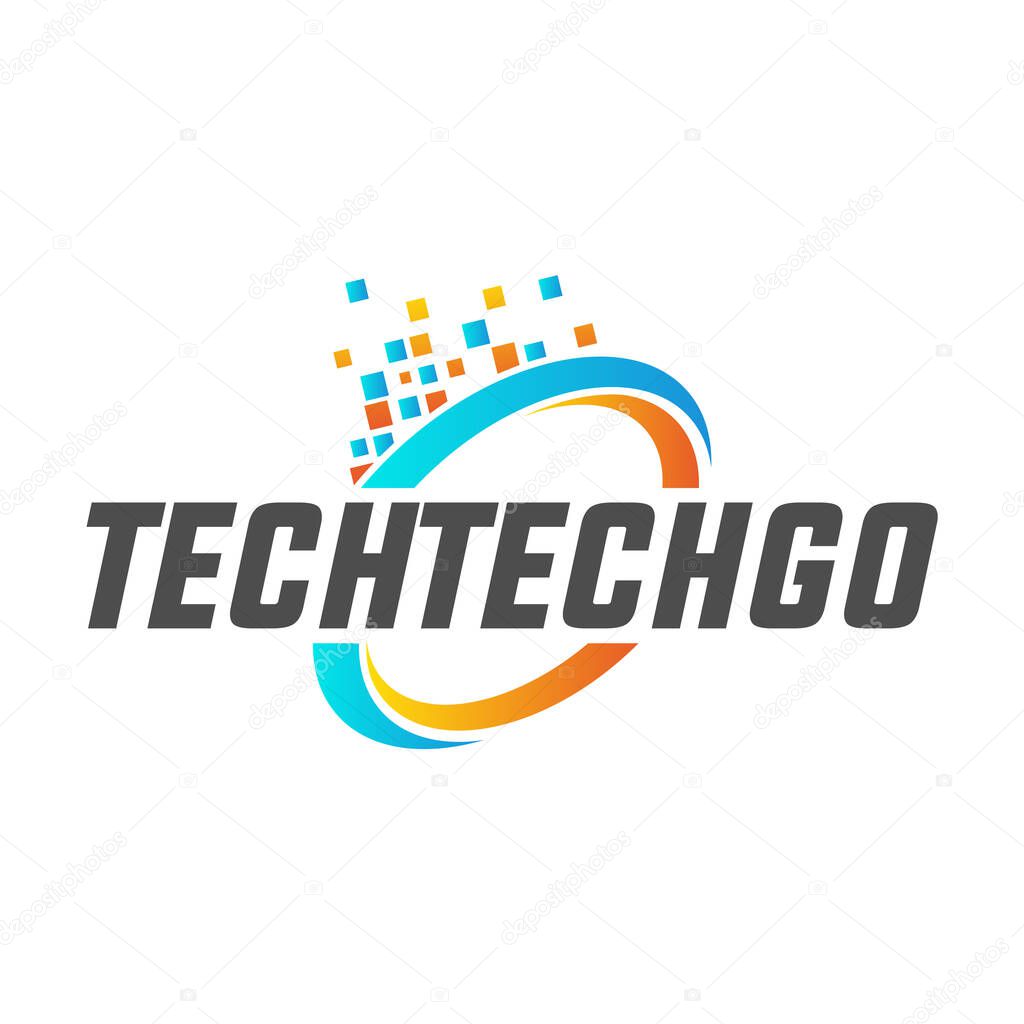 Technology logo vector template