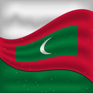flag of Maldives illustration