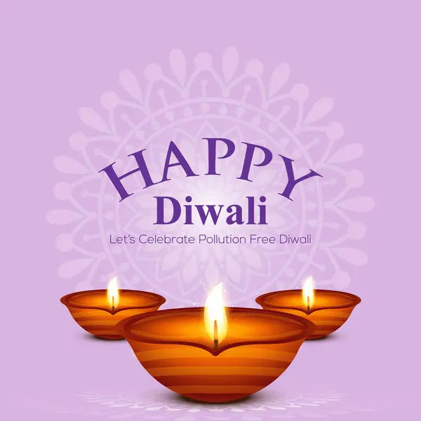Mutlu bayramlar, Hint festivali ışıkları kutlama vektörü illüstrasyonları
