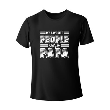 Profesyonel Papa tişörtü Tasarım Vektörü Şablonu