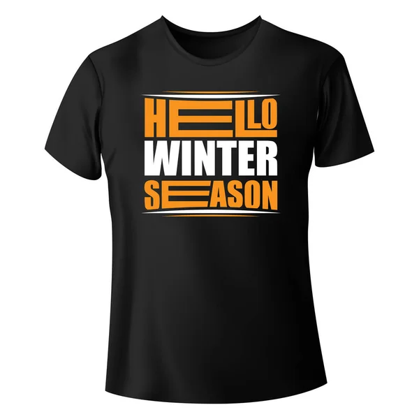 Shirt Design Mit Farbe Winter Und Sport Text — Stockvektor