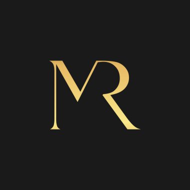 M harfi Logo tasarım şablonu