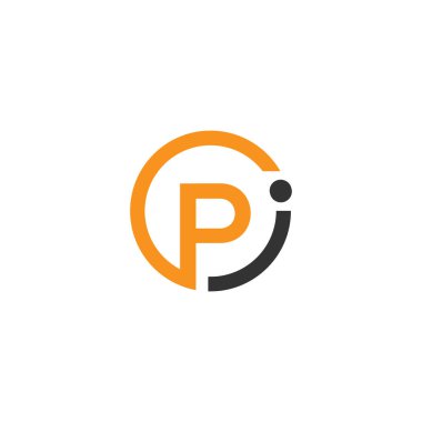 İlk harf tekno logo şablon tasarım vektörü
