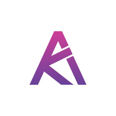AK Modern ve Yaratıcı logo tasarımı