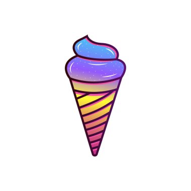 Yaratıcı ve minimal dondurma logosu tasarımı