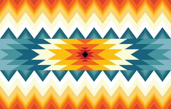 抽象的な民族幾何学的パターンベクトル ネイティブアフリカ系アメリカ人メキシコ人アステカのモチーフとボヘミアンパターンベクトル 部族の繊維産業 サロン タイルのために設計されました ベクトル アステカモチーフ刺繍 — ストックベクタ